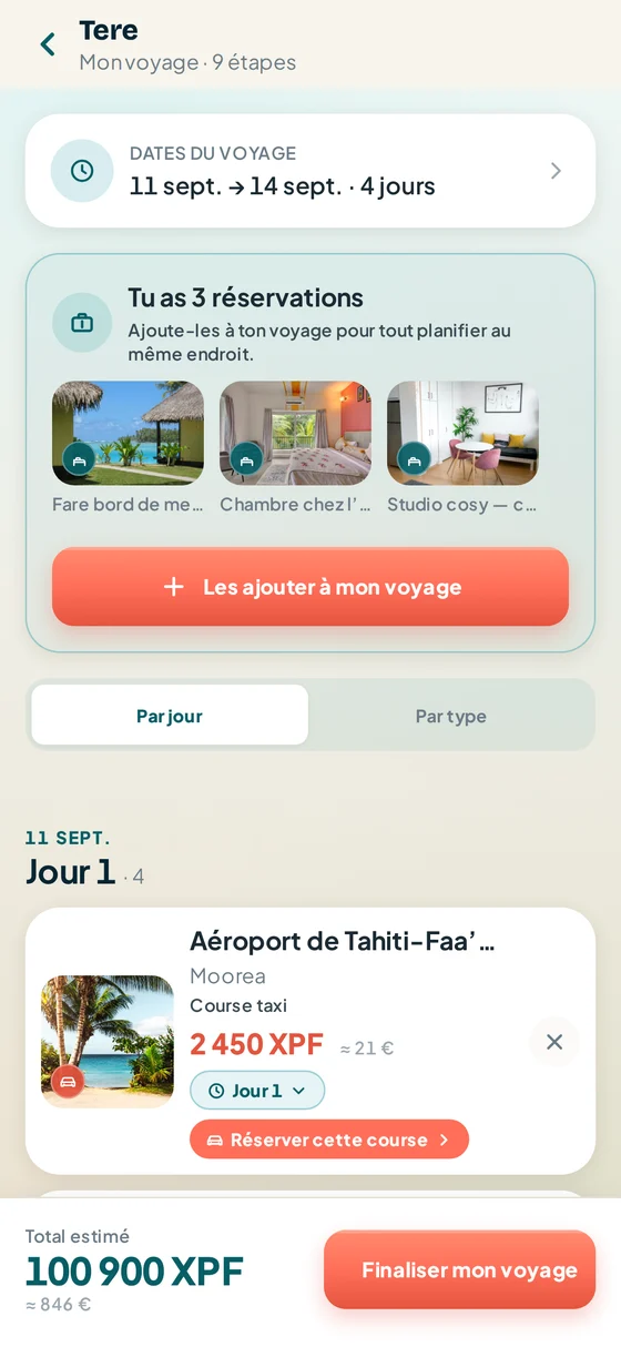 Compose ton voyage
